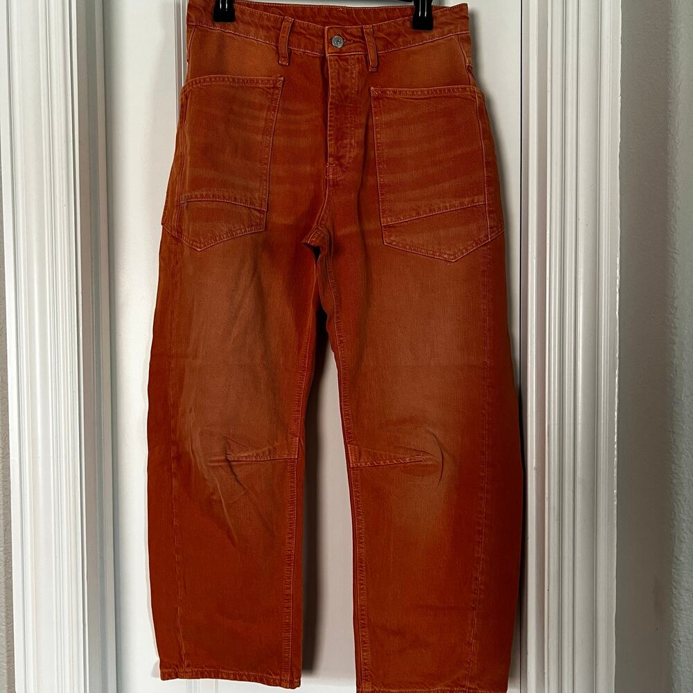 Free People We The Free Minimalist Moxie Barrel Jeans | Dusty Roads | Size 26 - Picture 4 of 10